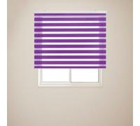 Blinds Duo Rollo de 40 x 350 cm, filtro de luz y opaco, sin taladrar, ajustable, colores personalizados para ventanas y puertas, color morado