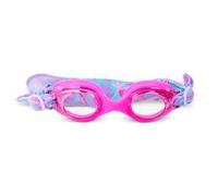 Bling 2O Gafas de natación para niños, diseño de conchas marinas rosadas, lentes de protección UV antivaho, correa ajustable, a prueba de fugas, ajuste cómodo para piscina, playa, clases de natación y