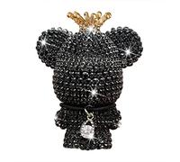 Bling Bear Clips de ventilación de aire, colgante interior del coche, accesorios de perfume para difusor de coche, clip de ventilación de cristal para decoración interior del coche