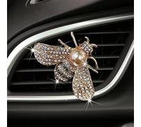 Bling Bee - Clips de ventilación para coche, diseño de abeja de cristal, clips de ventilación para coche, difusor de diamantes de imitación, clip de ventilación de abeja, decoración interior de coche