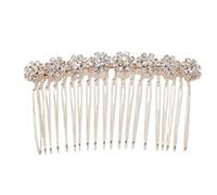 Bling-bling Rhinestone Hair Insert Comb Flower Pin Elegant Hairdressing Accessories For Wedding Bridals Banquet Women Girls