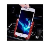Bling Car Phone Holder Mini Car Dash Air Vent Automatic Phone Mount Universal 360Adjustable Crystal Auto Car Stand