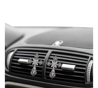 Bling - Clip de ventilación de coche - Clips de perfume de coche con cruz de - Clip de perfume ambientador de salida de aire de , decoración de difusor de aroma interior