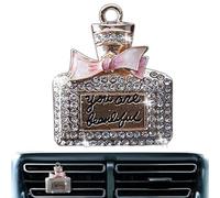 Bling clip de ventilación del ambientador del coche,Clip de ventilación Bling - Aromaterapia Air Vent Clip Charm,Difusor de diamantes de imitación elegante para niñas y mujeres, decoración interior