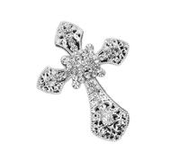 Bling Cross Car Vent Clip | Metal Diamond Religious Air Outlet Perfume