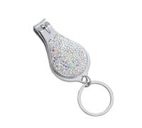 Bling Diamond - Cortaúñas multifuncional 3 en 1, abrebotellas, llavero, recortador de manicura, borde curvado, se adapta para uso femenino (Ab colorido)
