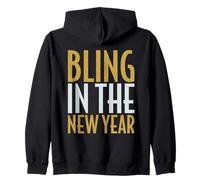 Bling For The New Year Glam Sparkle Fun Emocionante Celebración Sudadera con Capucha