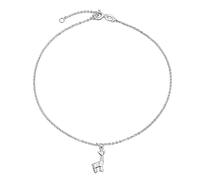 Bling Jewelry 3D Geométrico Origami Joyería Animales Del Zoológico Jirafa Tobillera Pequeño Encanto Colgar Tobillera Pulsera Para Mujeres .925 Plata De Ley Ajustable 9 A 10 Pulgadas