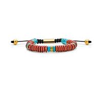 Bling Jewelry Boho Piedra Natural Gris Negro Botswana Ágata Piedras Chakra Apilamiento Bolo Pulsera Espaciadores De Acero Inoxidable Rondel Cuentas De Tubo Ajustable Slider Cord 7-9 ".