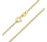 Bling Jewelry Cadena De Eslabones Rolo De Plata De Ley .925 Chapada En Oro Amarillo De 14K De 2MM De Grosor Y Diseño Sencillo Para Mujeres De 24 Pulgadas