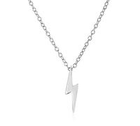 Bling Jewelry Colgante De Rayo De Luz En Zigzag Geométrico Minimalista Pequeño Para Mujeres Adolescentes En Plata Esterlina .925