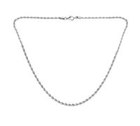 Bling Jewelry Collar De Cadena De Cable De Torsión Clásico Unisex Fuerte Y Simple Tono Plateado De Acero Inoxidable Para Hombres Mujeres Y Adolescentes De 18 Pulgadas Y 3 MM De Grosor 040 Calibre