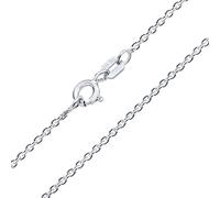 Bling Jewelry Collar De Cadena De Enlace De Cable Rolo Fino De 2MM Para Mujeres En Plata Esterlina .925 De 16 Pulgadas