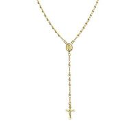 Bling Jewelry Collar De Cuentas De Rosario Católico De La Virgen María Bañado En Oro De 18 Quilates Para Mujeres Y Adolescentes Para Rezar A La Virgen De Guadalupe Con Crucifijo