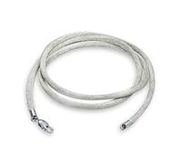 Bling Jewelry Cordón De Satén De Seda Gris Plateado Para Collar Con Colgante Para Mujeres, Hombres Y Adolescentes Cierre De Langosta De Plata Esterlina .925 De 30 Pulgadas