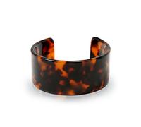 Bling Jewelry Declaración De Moda Marrón Dorado Acrílico Marmoleado Leopardo Carey Ancho Brazalete Para Mujeres Adolescentes