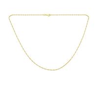 Bling Jewelry Delgada Cadena De Enlace De Singapur 1,5 Mm 020 De Calibre para Las Mujeres Collar De 14 Quilates Chapado En Oro .925 Plata Esterlina 16 Pulgadas