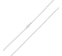 Bling Jewelry Delgada Plana Mariner Ancla Cadena De Enlace 2Mm Fuerte Para Las Mujeres Para Los Hombres Collar .925 Plata Italiana 16 Pulgadas