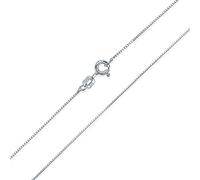 Bling Jewelry Muy Delgada Cadena De Eslabones De La Caja 1 Mm 010 Calibre Para Collar De Mujer .925 Plata De Ley 16 Pulgadas