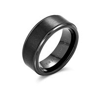 Bling Jewelry Personalizada Simple Anillo De Boda De Titanio Para Hombres Para Mujeres 8Mm Grabado A Medida