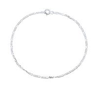 Bling Jewelry Pulsera De Tobillo Con Cadena De Enlace Figaro Simple Y Sencilla Con Encanto Para Mujeres Hecha En Italia De Plata Esterlina .925 De 10 Pulgadas