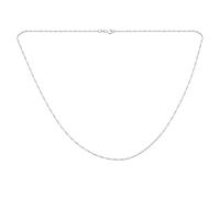 Bling Jewelry Singapur Delgada Cadena De Eslabones De Cuerda Trenzada 1,5 Mm 020 Calibre Para Collar De Mujer .925 Plata De Ley Italiana 20 Pulgadas