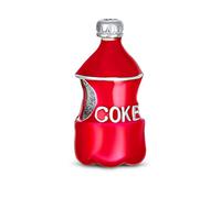 Bling Jewelry Soda Lover Esmalte Rojo De La Bebida De La Botella De Coca-Cola Charm Bead Para Las Mujeres Adolescente .925 De Plata Esterlina Se Ajusta Pulsera Europea Charm