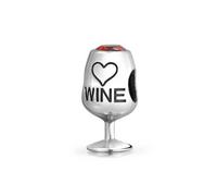 Bling Jewelry Sommelier Vástago Rojo Copa De Vino Bebedero Goblet Cubic Zirconia Bead Charm Para Mujer Plata De Ley Para Pulsera Europea