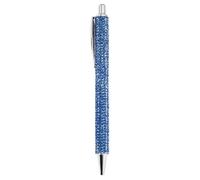 Bling Metal Pens - Rhinestone Ballpoint Pen 13.8cm Retractable GlitterPen | Crystal Encrusted Luxury Writing Pen Set | Leather Style Grip Smooth Ink Flow | Girls Students Office Gift Use Daily