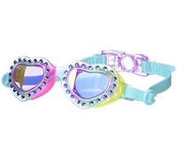 Bling2o - Gafas de natación para niñas, protección UV, antivaho, a partir de 3 años (I Love You Too Blue)