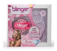 blinger Diamond Collection Starter Kit - Hair gems - Dreams - 75 Piedras de Imitación Gem Stamper - Seguro para el Cabello - Bling In, Brush Out