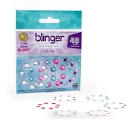 blinger Mini Refill Pack - Hair gems - Sweet - 6 Mini Discos - 48 Piedras de Imitación - Funciona Mini Gem Stamper (no incluido) - Multicolor - Bling In, Brush Out