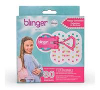 blinger Mini Starter Kit - Hair gems - Happy - 80 Piedras de Imitación Mini Gem Stamper - Seguro para el Cabello - Bling In, Brush Out