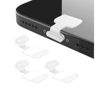 BlingKingdom 3 tapones USB tipo C antipolvo, protección antipolvo compatibles con iPhone 15, Samsung Galaxy S21/S20/S22 Ultra, Huawei para todos los smartphones y tabletas tipo C, color blanco