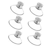 BlingKingdom 6pcs ventosa de vidrio de 41mm transparente PVC plástico ventosa almohadillas sin ganchos adhesivo extra fuerte soporte de succión