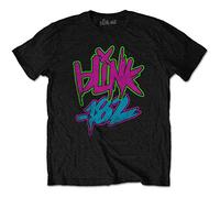 Blink-182 - T-Shirt # S Unisex Black # Neon Logo