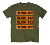Blink-182 - T-Shirt # Xl Unisex Green # Log Repeat