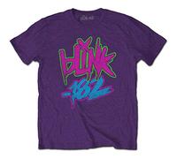 Blink-182 - T-Shirt # Xl Unisex Purple # Neon Logo