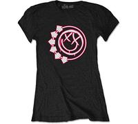 Blink-182 - T-Shirt # Xxl Ladies Black # Six Arrow Smiley