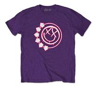 Blink-182 - T-Shirt # Xxl Unisex Purple # Six Arrow Smiley