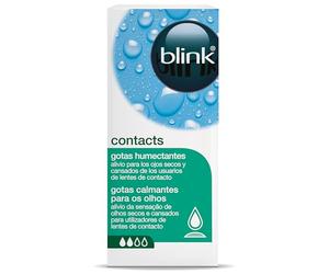 blink contacts gotas hidratantes/BAUSCH + LOMB / 10ml compatible con lentes de contacto