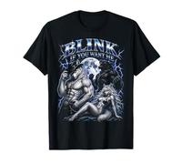 Blink If You Want Me Alpha Wolf Meme Bootleg Y2K Graphic Camiseta