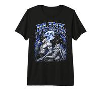 Blink If You Want Me Alpha Wolf Meme Bootleg Y2K Graphic Camiseta Premium