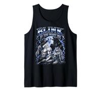 Blink If You Want Me Alpha Wolf Meme Bootleg Y2K Graphic Camiseta sin Mangas