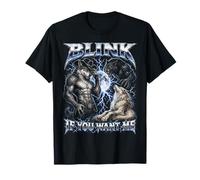 Blink If You Want Me Funny Alpha Wolf Meme Bootleg Y2K Camiseta