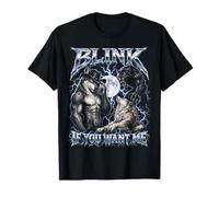Blink If You Want Me Funny Alpha Wolf Meme Bootleg Y2K Camiseta