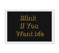 Blink If You Want Me - Pintura artística de diamantes divertida sin marco con kits de diamantes para colgar, artes colgantes de 12 x 8 pulgadas, 16 x 12 pulgadas, 20 x 16 pulgadas