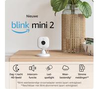 Blink - Mini 2 Smart Indoor Security Camera 2Pcs Set White NUEVO