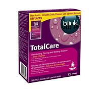 Blink - Solución de desinfección, almacenamiento, humectación, doble paquete y limpiador diario de AMO (reemplaza a TotalCare)