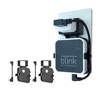 Blink Sync Module 2 Soporte BECEMURU ABS Soporte de Pared con Cable de Carga para el módulo de Seguridad para el hogar Blink Sync Module 2 (Negro,2 Paquete)